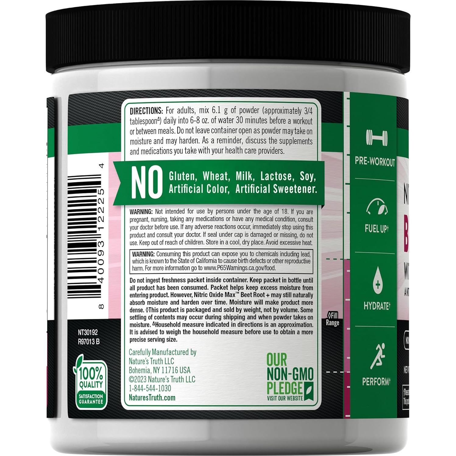 Polvo de Raíz de Remolacha Vegano Verdad de la Naturaleza 218 g