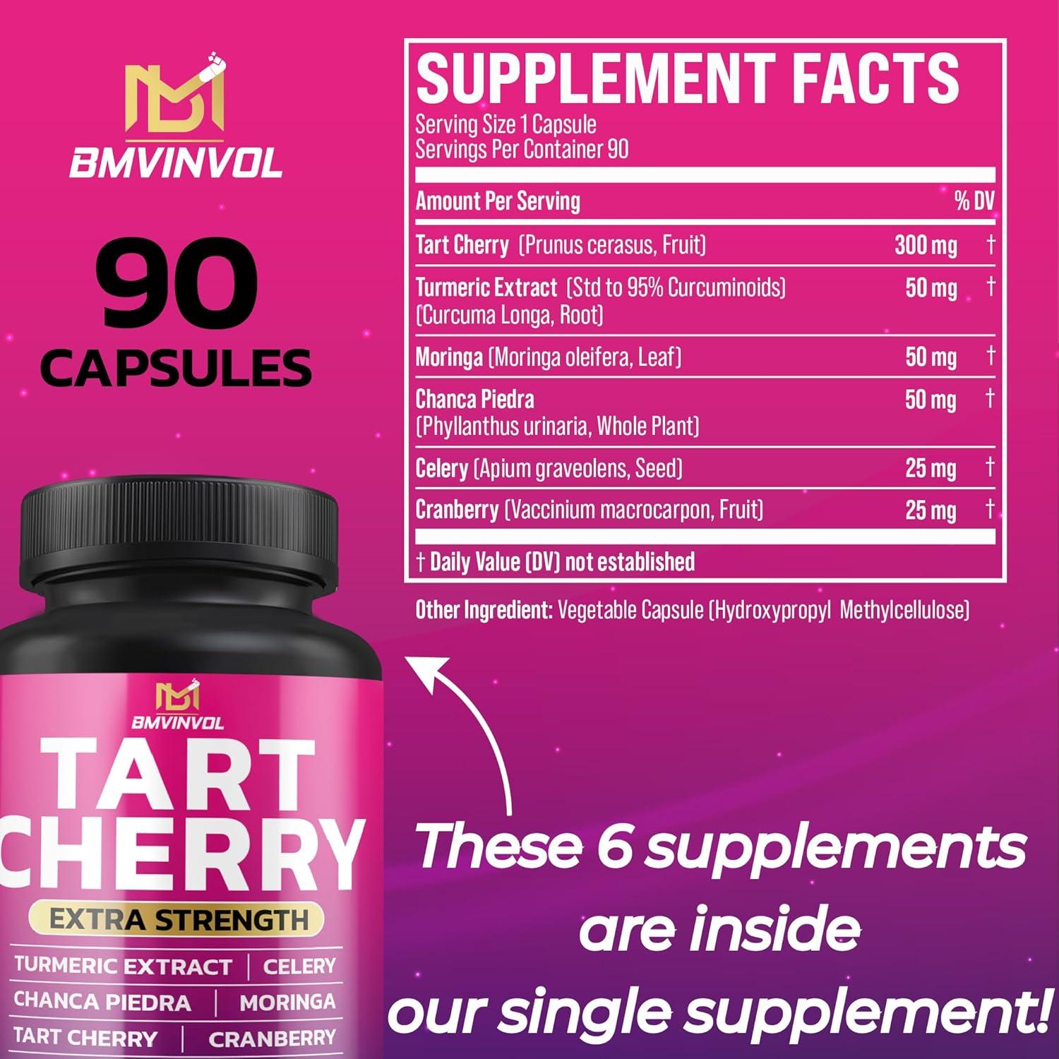 Extracto de Cereza Ácida 20:1 BMVINVOL - 90 Cápsulas