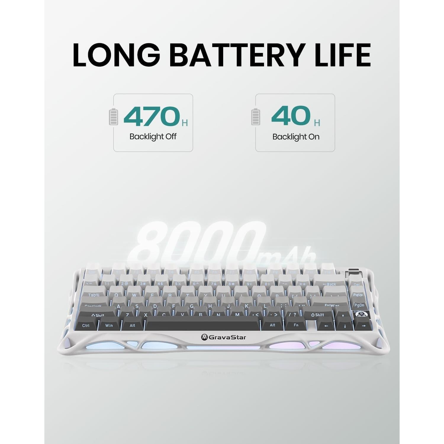 Teclado Mecánico Gaming GravaStar Mercurio K1 Inalámbrico