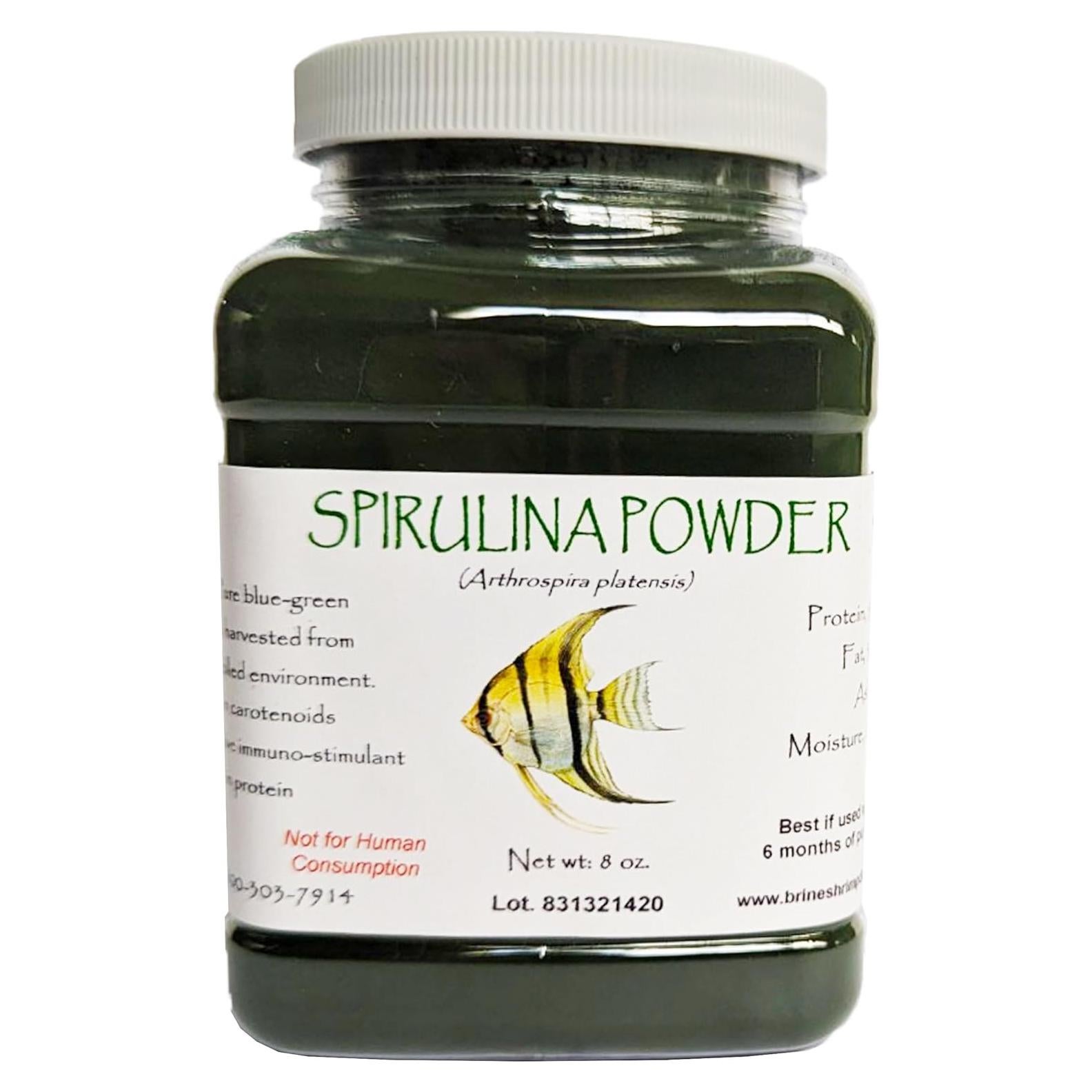 Polvo de Espirulina 227 g Brine Shrimp Direct - Nutrición Acuática