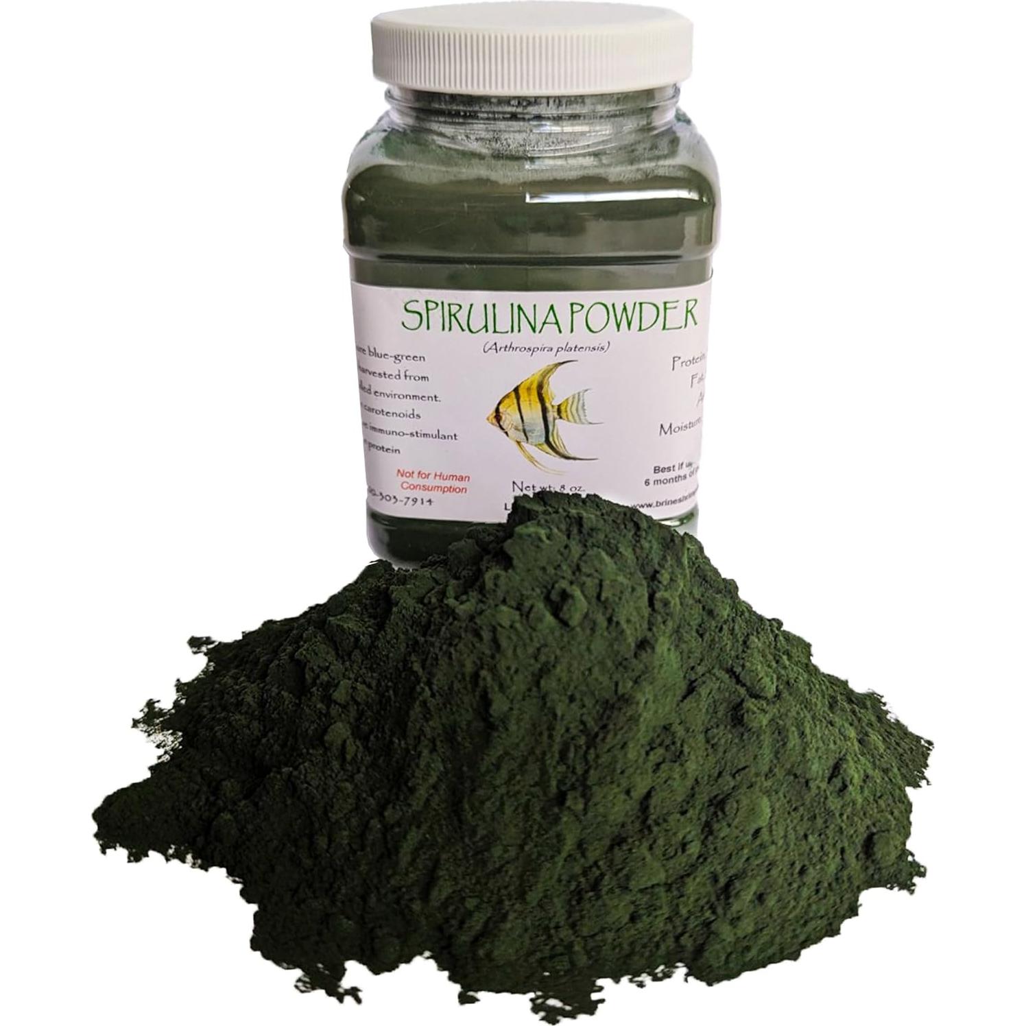 Polvo de Espirulina 227 g Brine Shrimp Direct - Nutrición Acuática