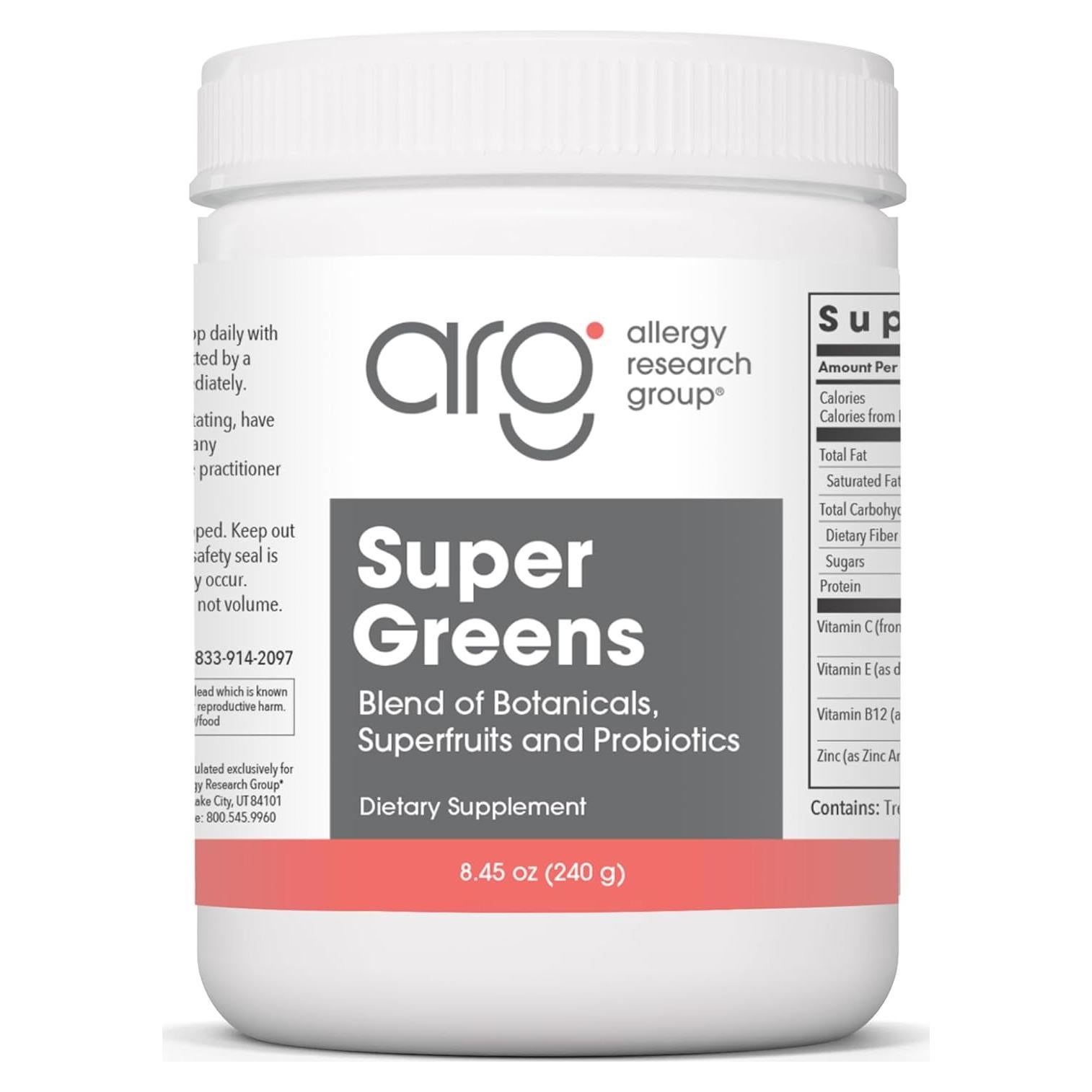 Polvo Super Greens Grupo de Investigación de Alergias 240g