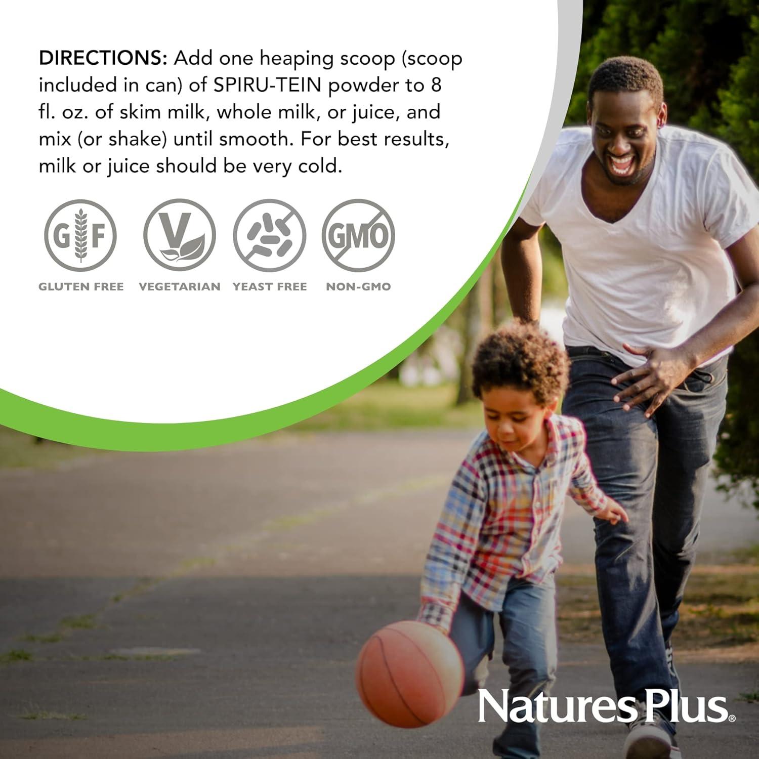 Polvo de Proteína de Spirulina NaturesPlus Vainilla 0.96 kg