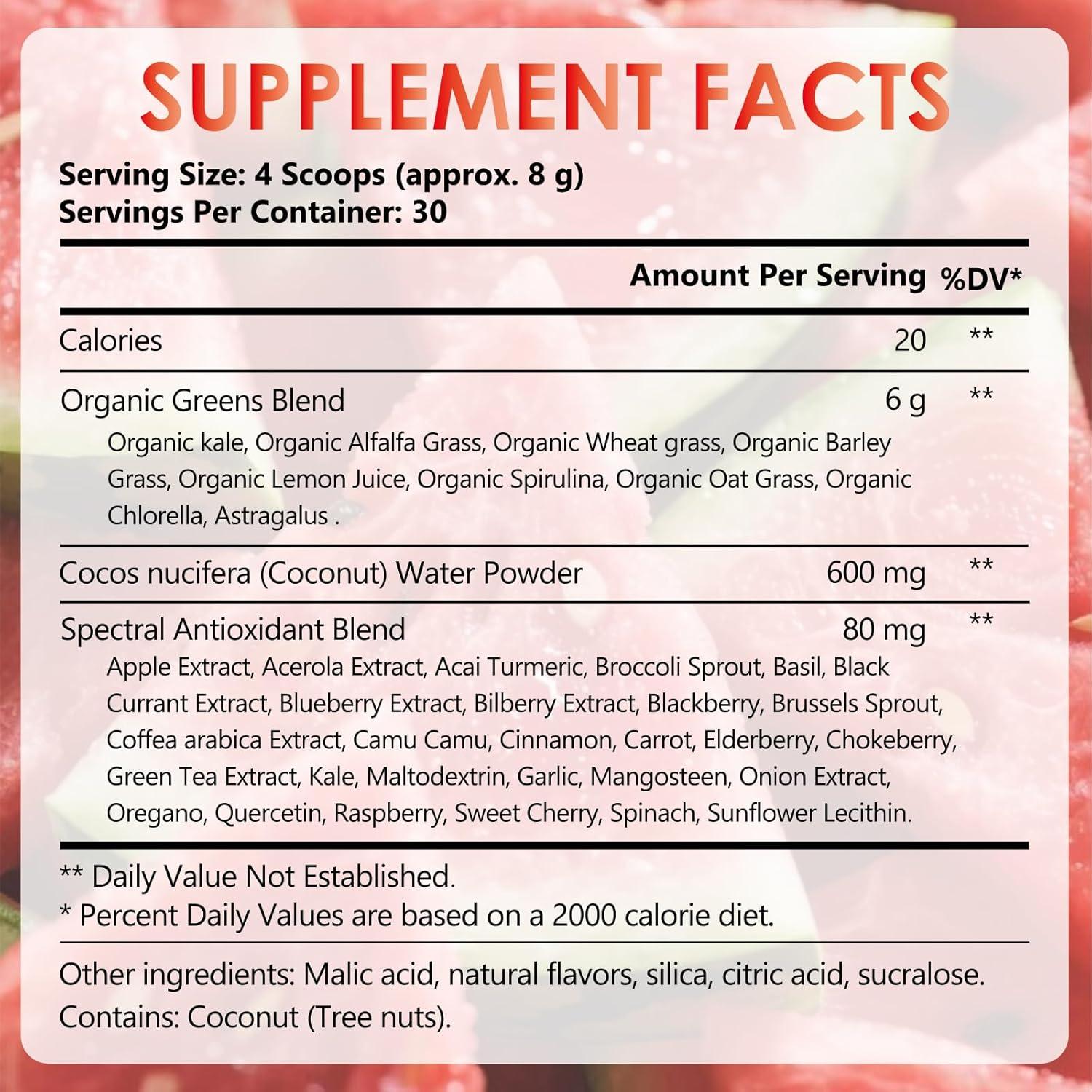 Polvo de Superalimentos Verdes DR.YES 240g - Sin Gluten, Vegano