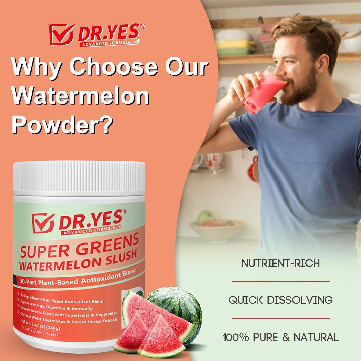 Polvo de Superalimentos Verdes DR.YES 240g - Sin Gluten, Vegano