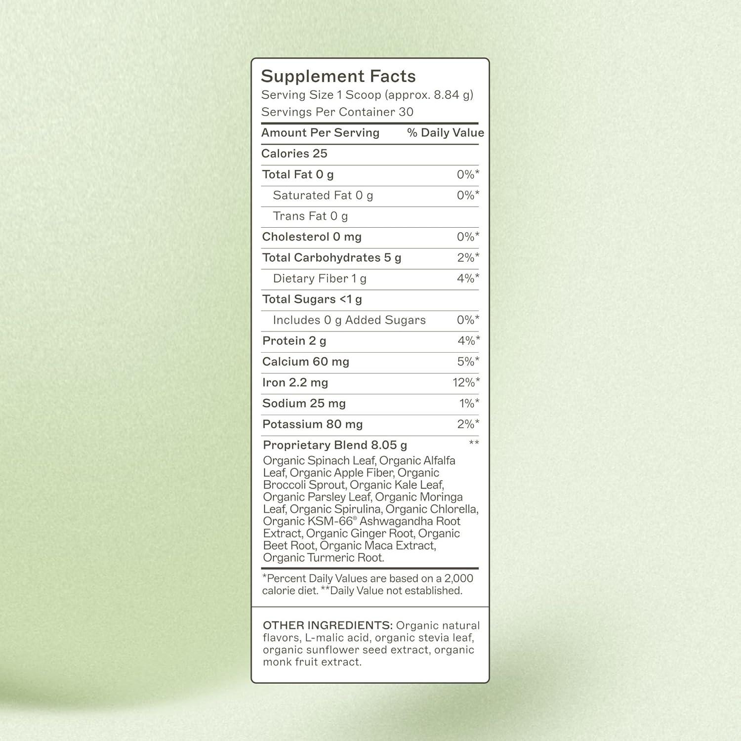 Polvo de Verduras Orgánicas Amy Myers MD 270g - Superalimentos