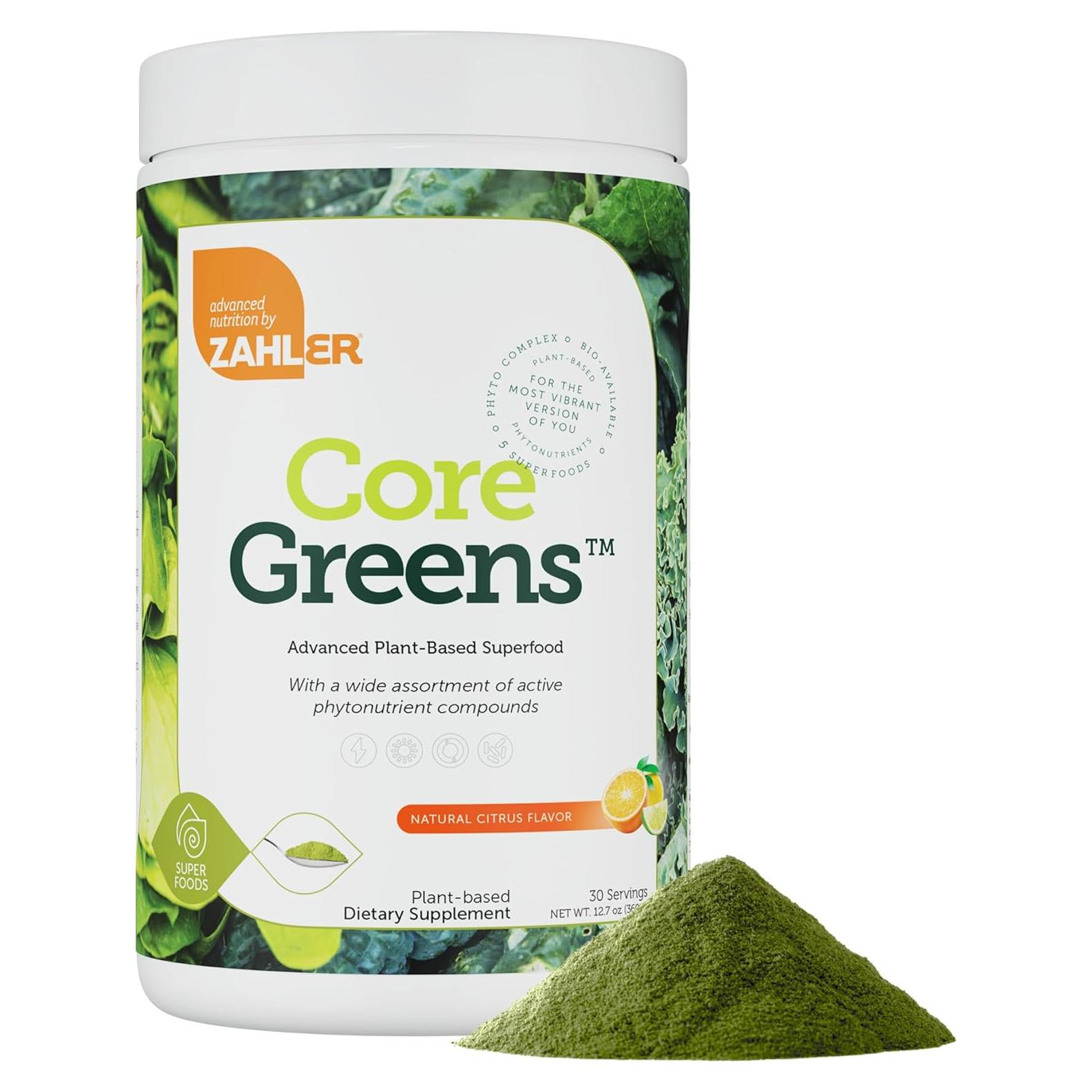 Zahler Core Greens Polvo Superalimento Verde Orgánico 439g