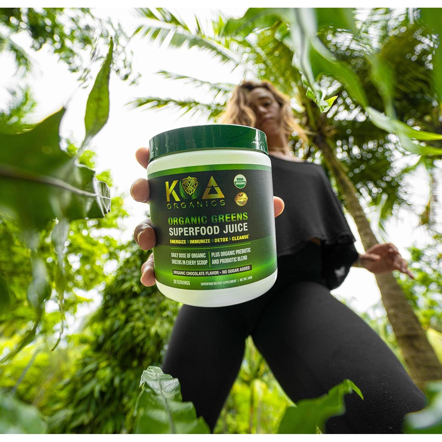 Polvo de Jugo Verde Orgánico KOA - 240g Superalimentos