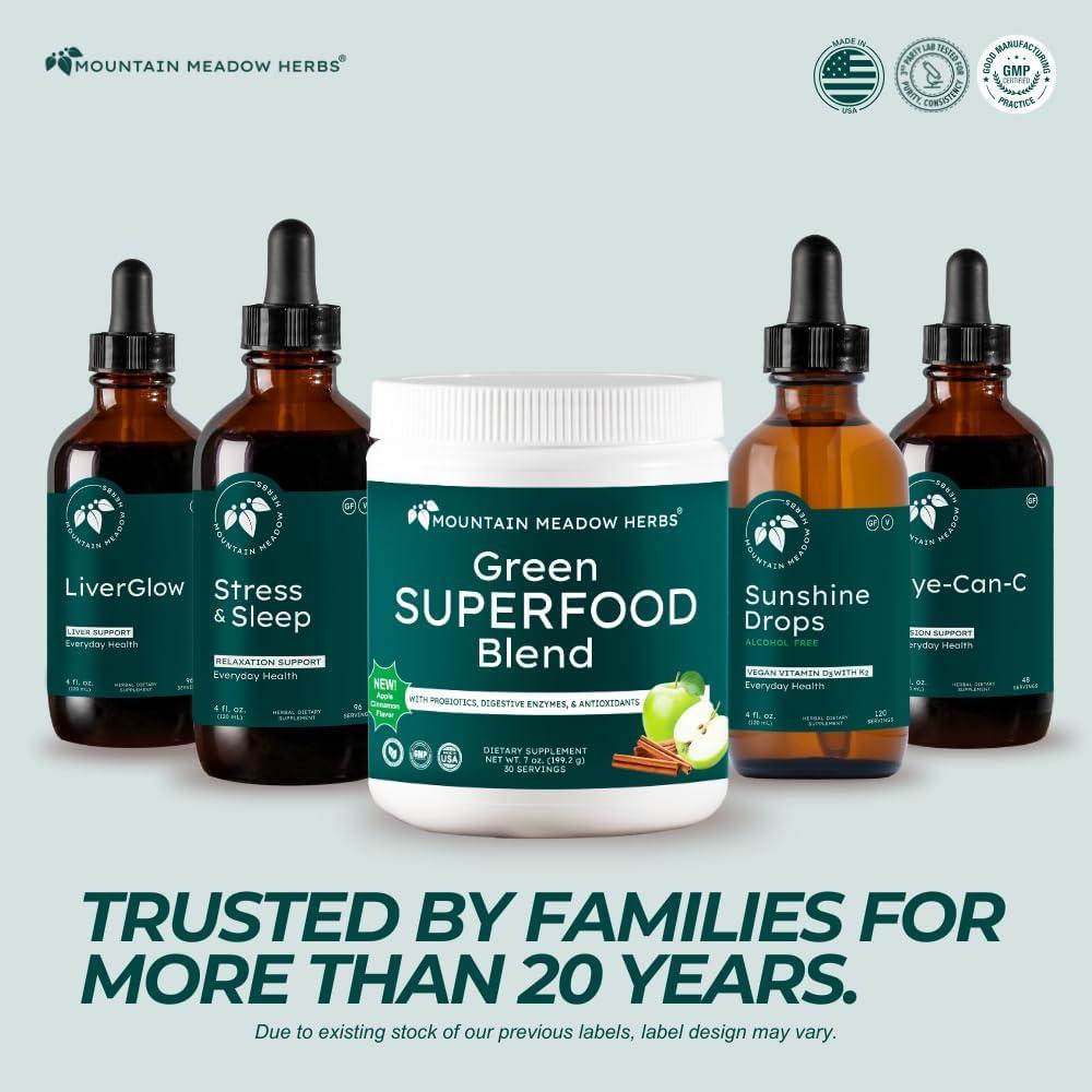 Mezcla de Superalimentos Verdes Mountain Meadow Herbs 30 Porciones