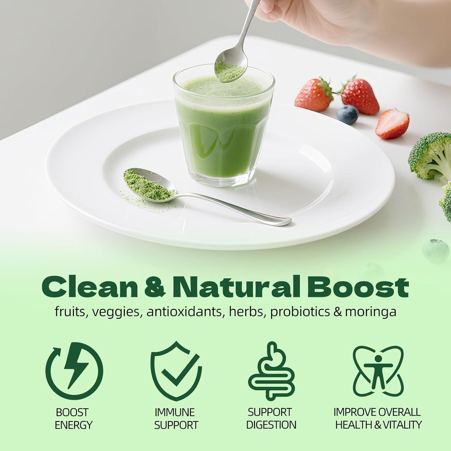 Polvo de Super Verdes Orgánicos DSDD - 20 Porciones 160g