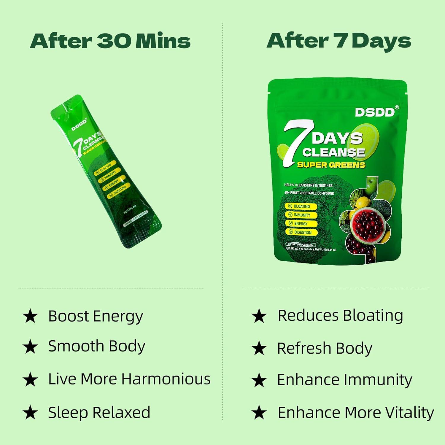 Polvo de Super Verdes Orgánicos DSDD - 20 Porciones 160g