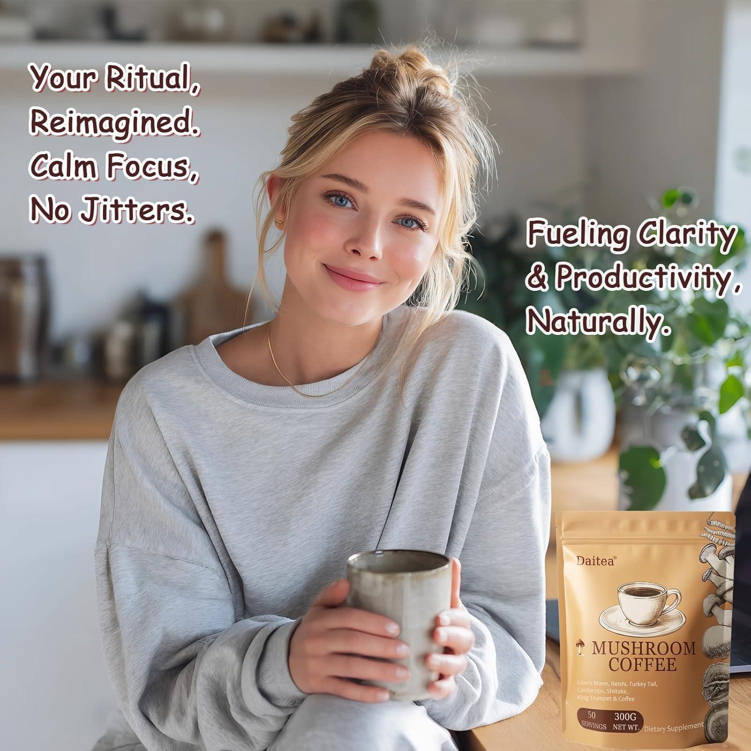 Café de Hongo Instantáneo Daitea 300g - Energía y Enfoque