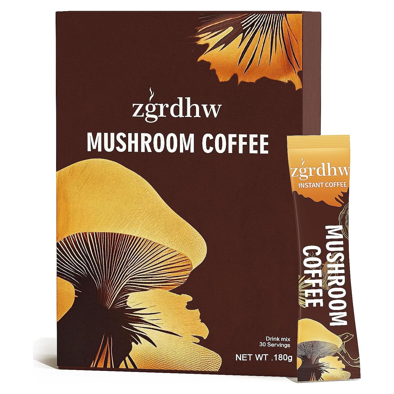 Café Orgánico de Champiñones ZGRDHW Instantáneo 30 Porciones