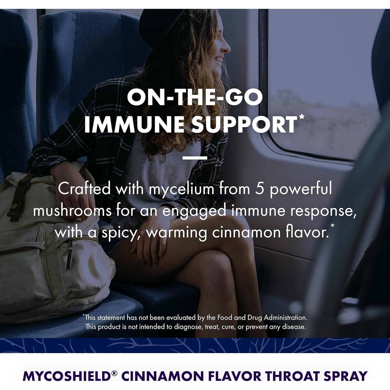 Spray para Garganta Host Defense 29.57 ml - Inmunidad Canela