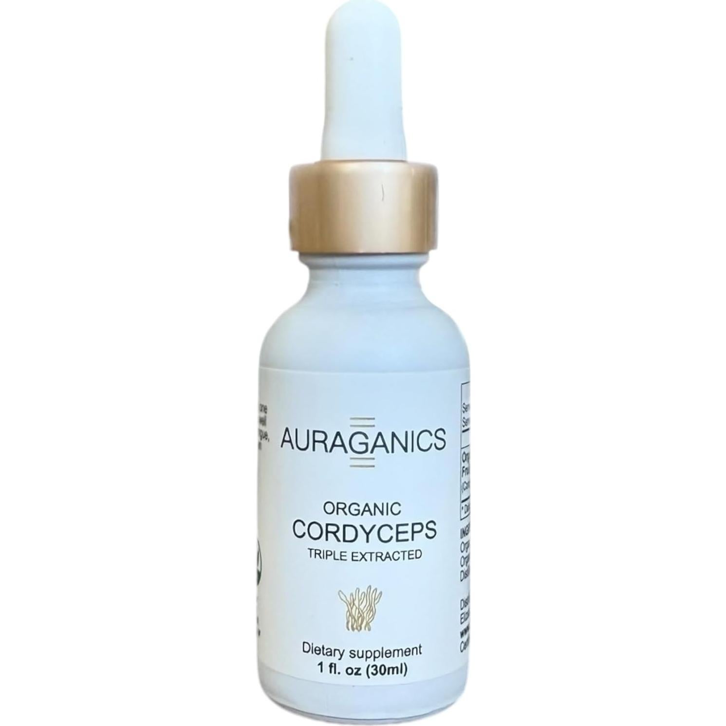 Tintura de Hongo Cordyceps Orgánico Auraganics 30ml - Energía y Vitalidad