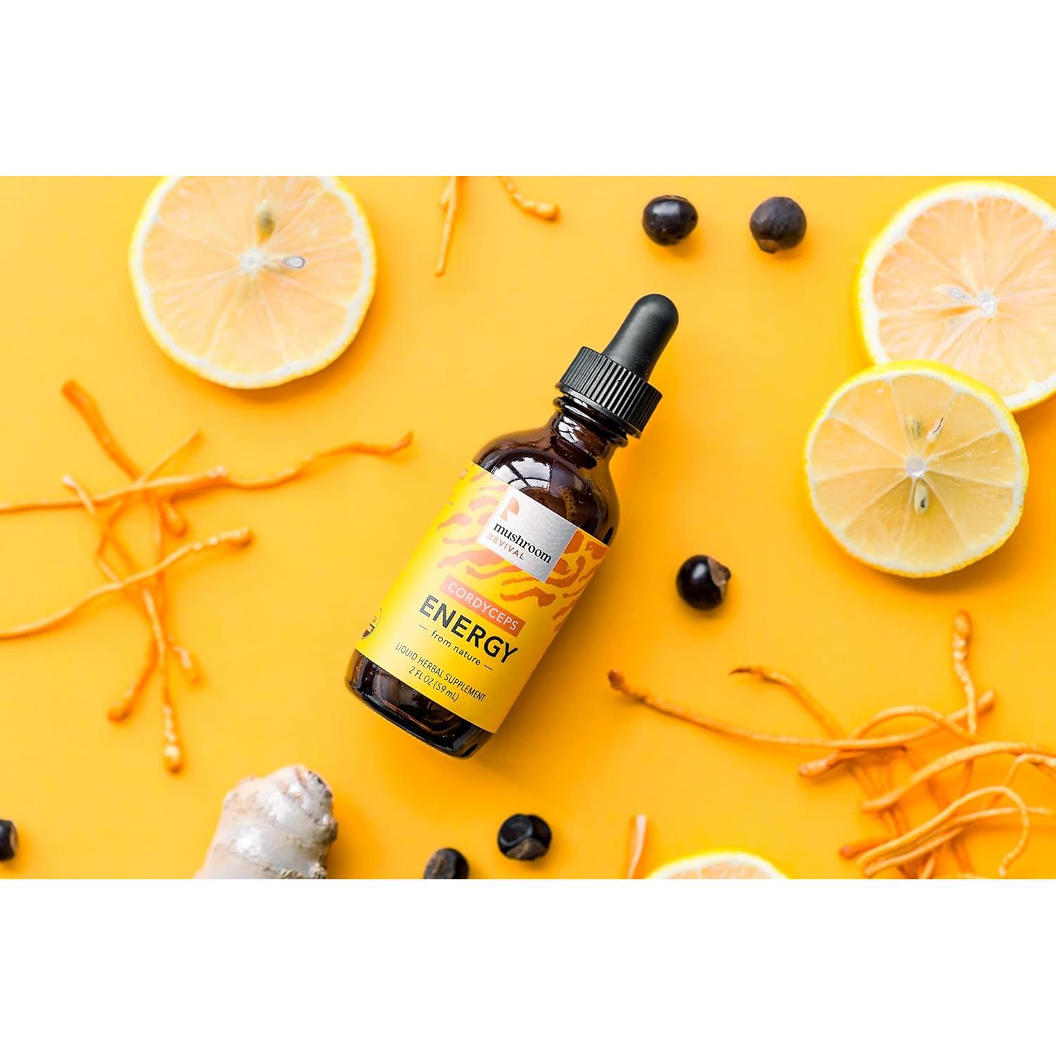 Tintura Energía Cordyceps Orgánica Mushroom Revival 59ml