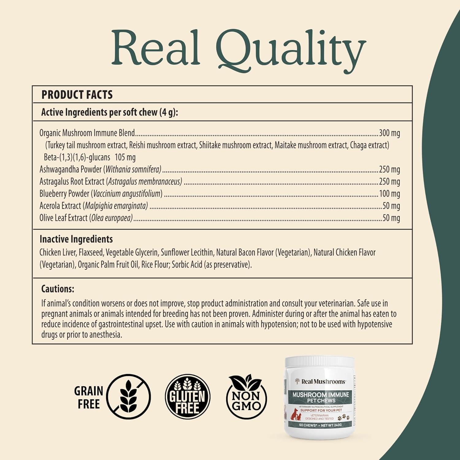 Suplemento de Hongos Cordyceps Reales 120 Cápsulas + 60 Masticables