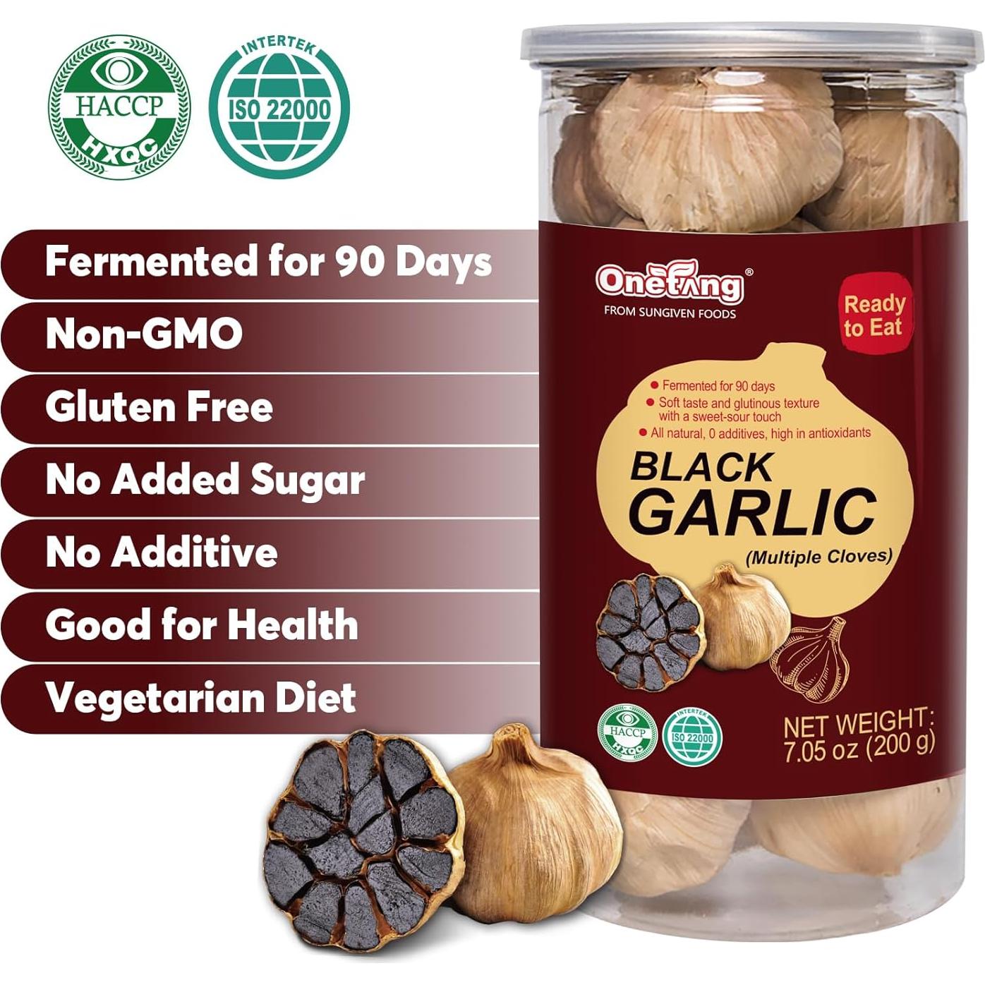 Ajo Negro ONETANG 200g - Snack Saludable, Fermentado 90 Días