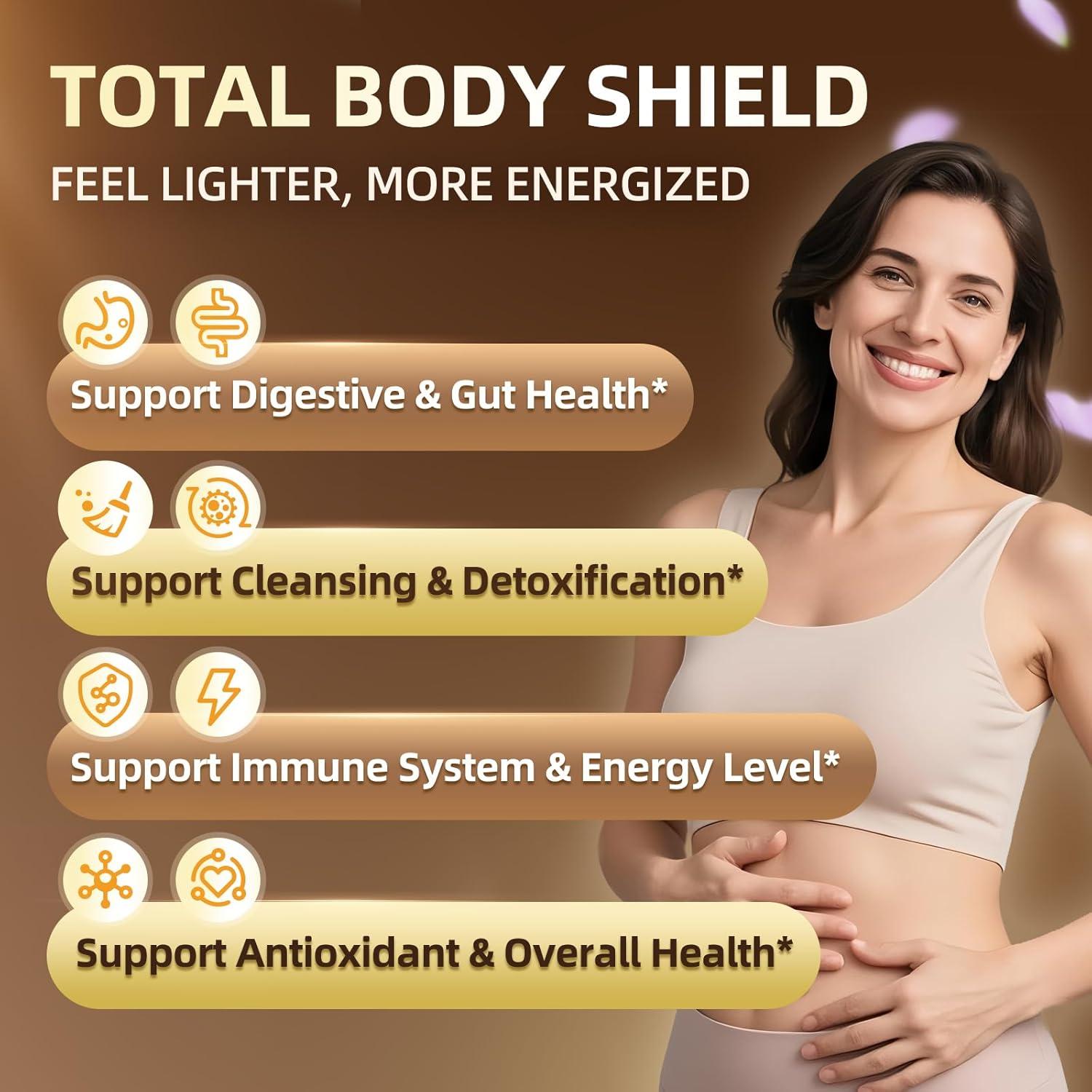 Lukaree 16-en-1 Cápsulas Veganas 1155mg para Salud Digestiva