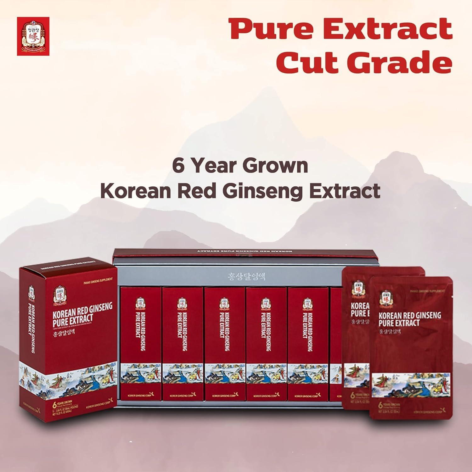 Extracto Puro de Ginseng Rojo Coreano CheongKwanJang 30 Unidades