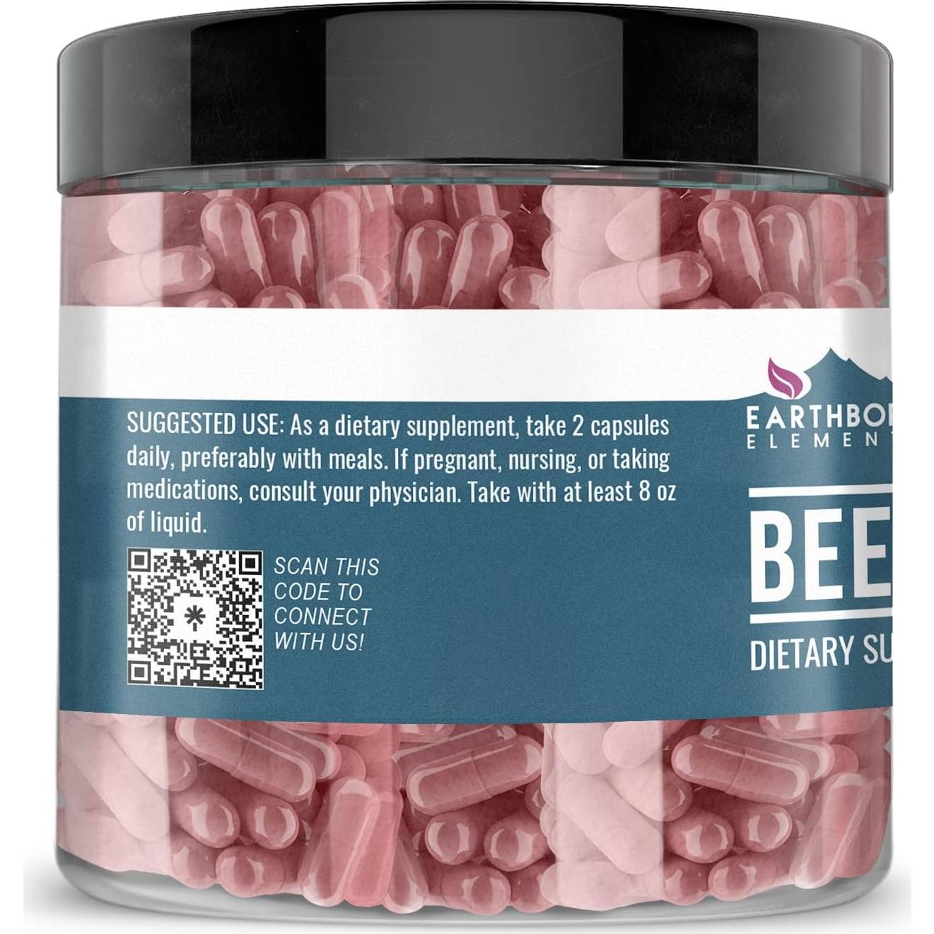 Cápsulas de Raíz de Remolacha Tierra Nacida 200 Unidades