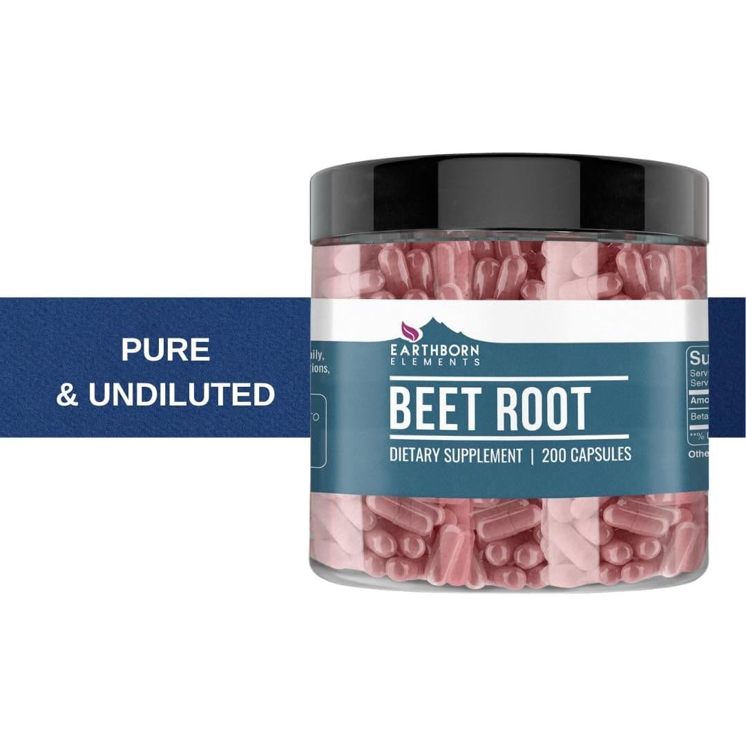Cápsulas de Raíz de Remolacha Tierra Nacida 200 Unidades