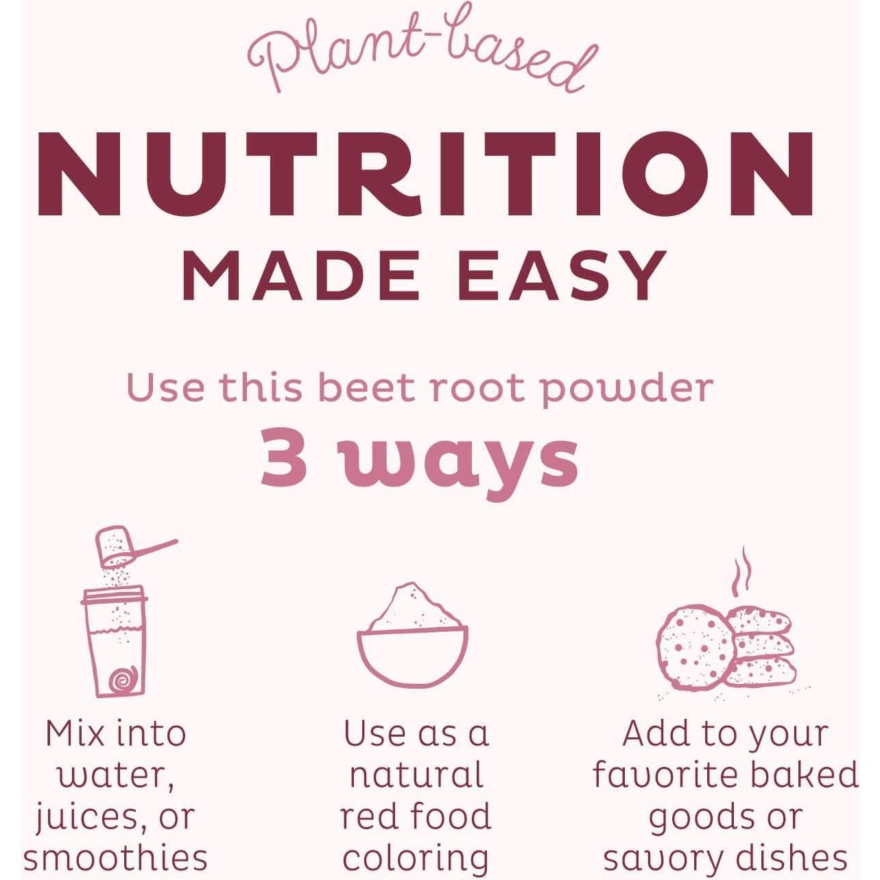 Paquete de Polvo y Cápsulas de Raíz de Remolacha KOS 360g