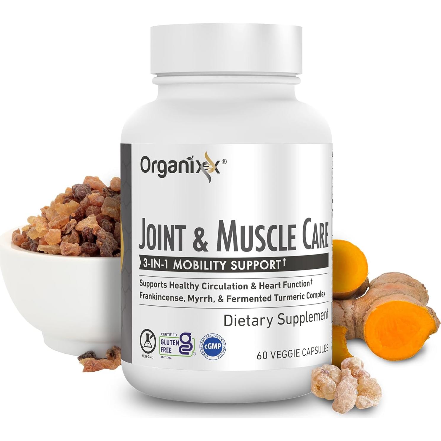 Suplemento Orgánico de Cúrcuma Organixx 60 Cápsulas 3-en-1