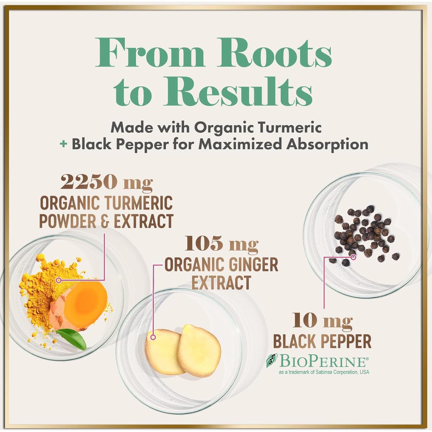 Suplemento de Cúrcuma y Jengibre 1750mg Hello Lovely 240 Cápsulas