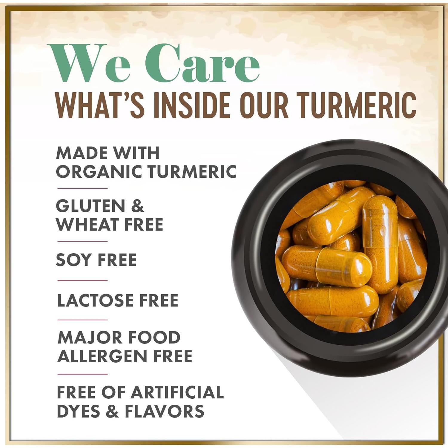 Suplemento de Cúrcuma y Jengibre 1750mg Hello Lovely 240 Cápsulas