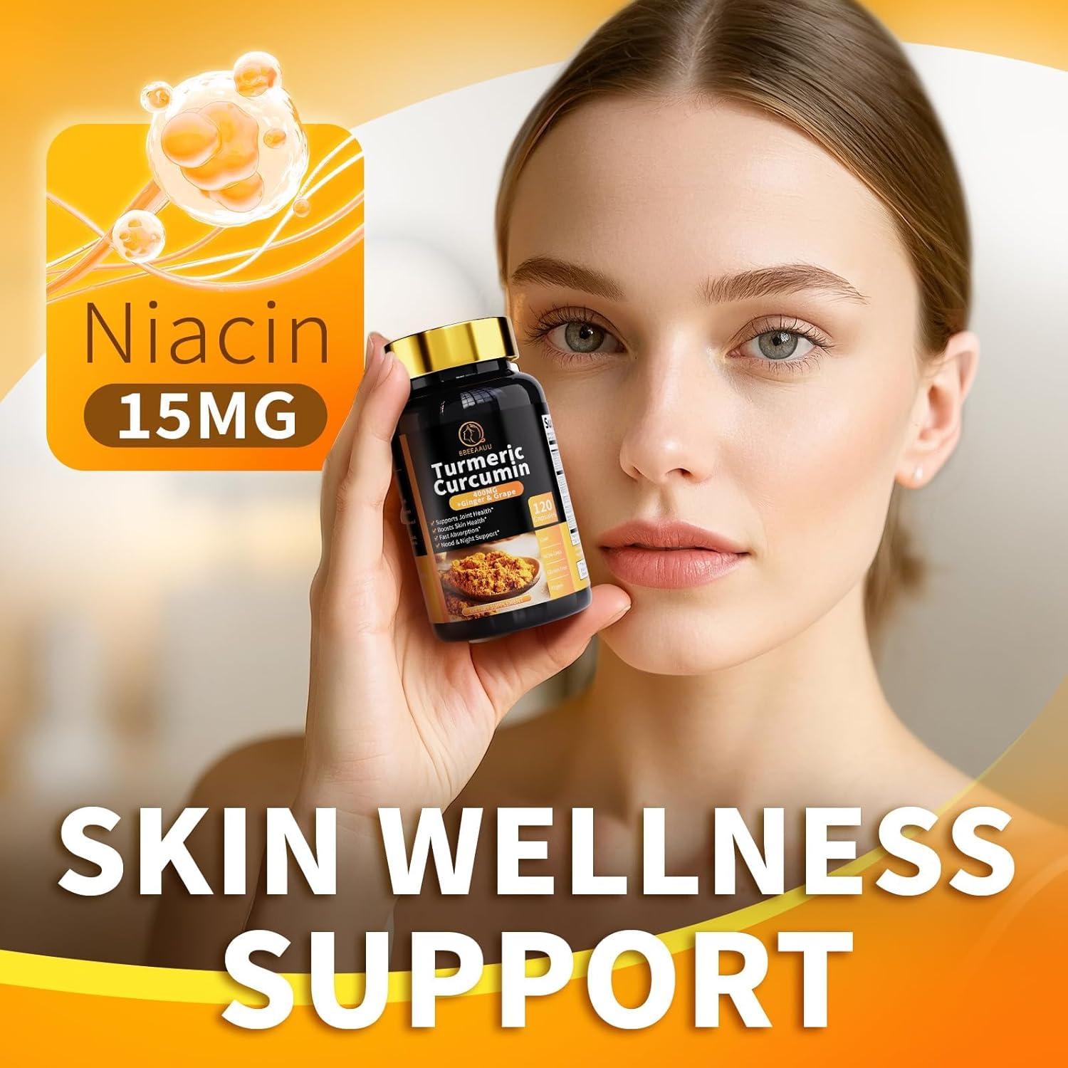 Suplemento de Cúrcuma 11 en 1 BBEEAAUU - 120 Cápsulas