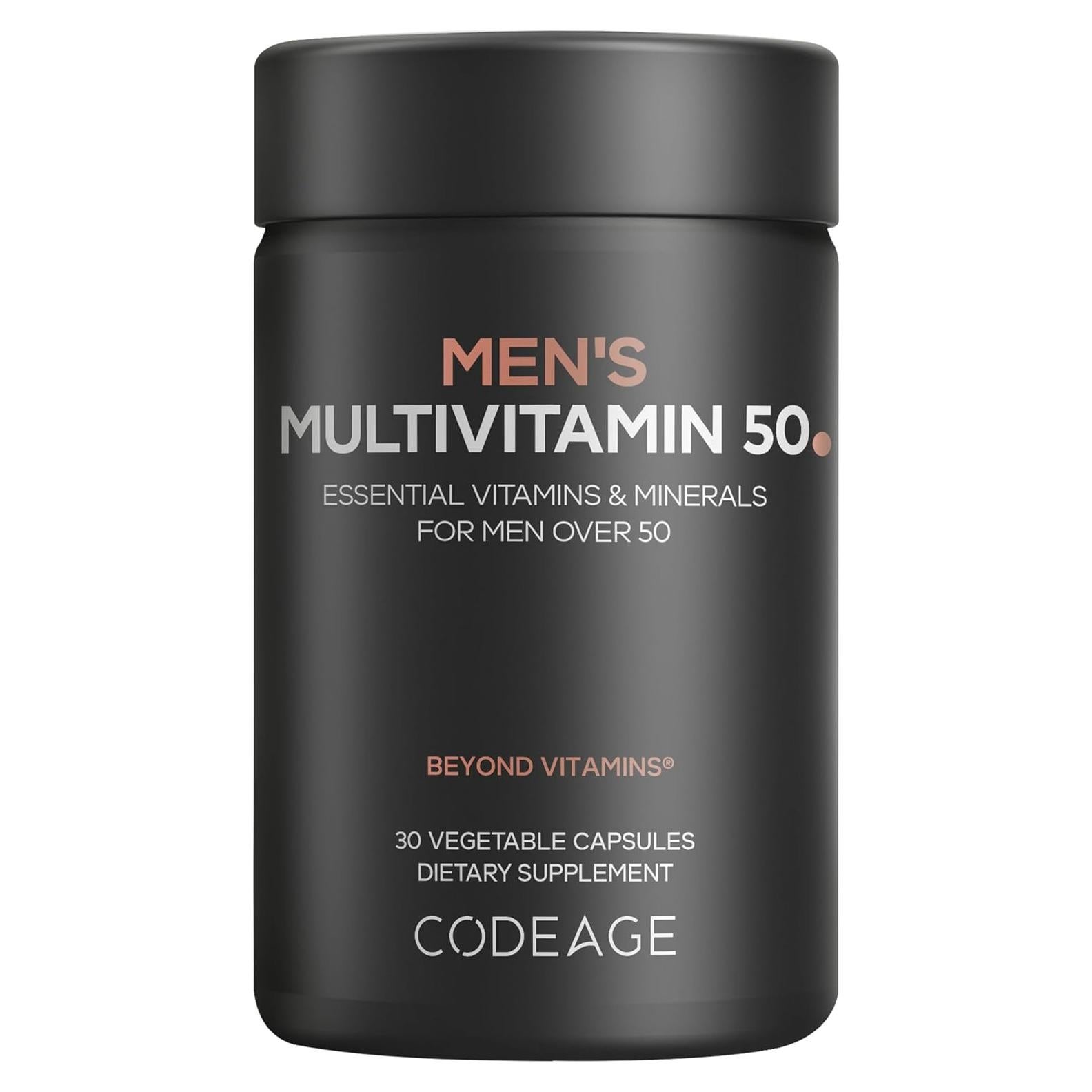 Multivitamina para Hombres 50 Codeage - 30 Cápsulas Veganas