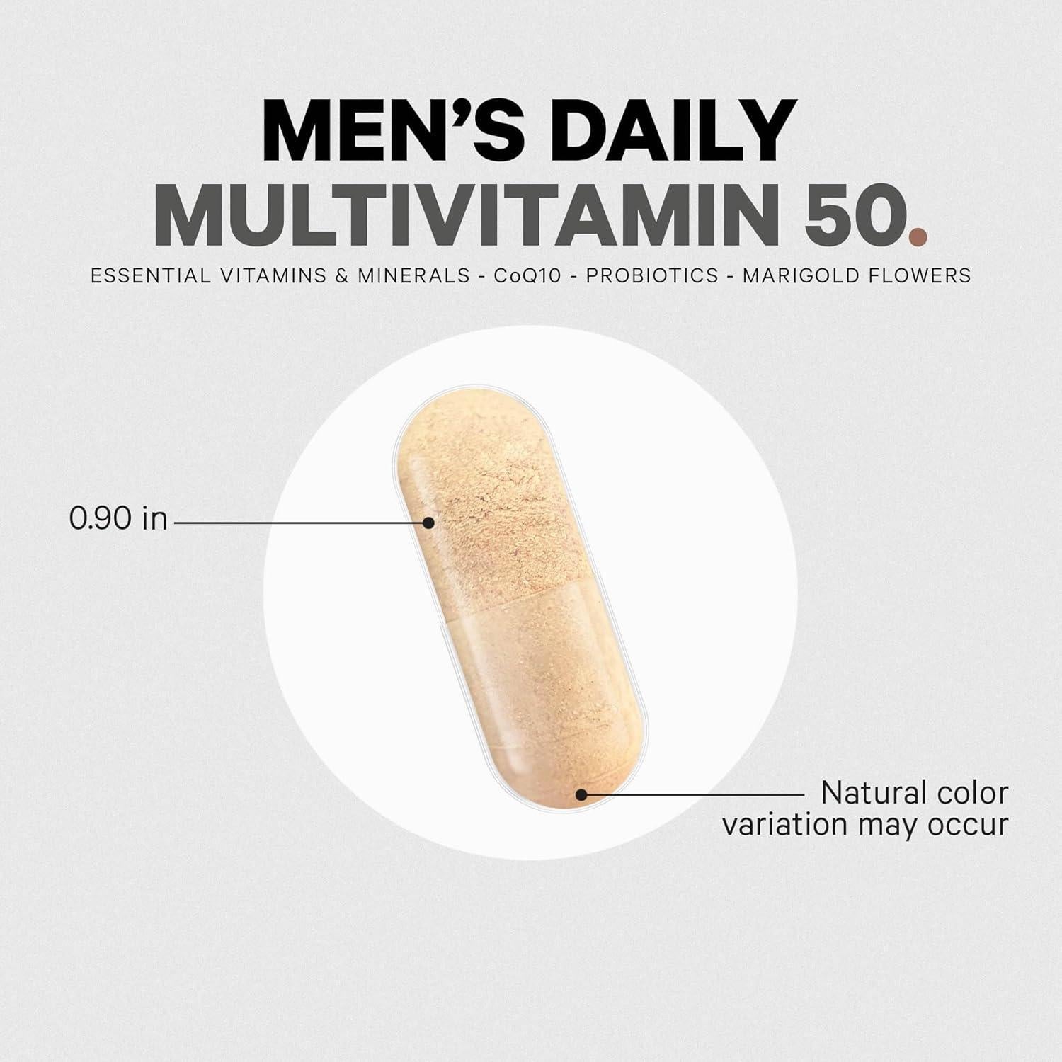 Multivitamina para Hombres 50 Codeage - 30 Cápsulas Veganas