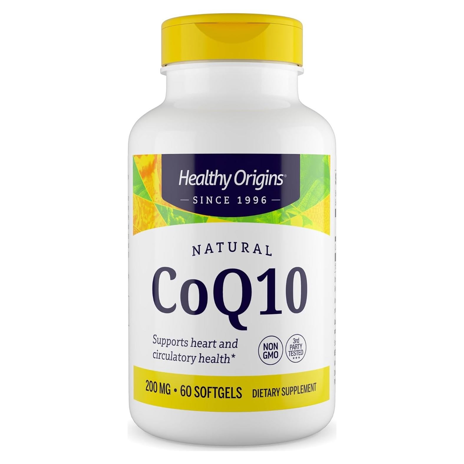 Suplemento CoQ10 200 mg Healthy Origins - 60 Gelatinas Blandas