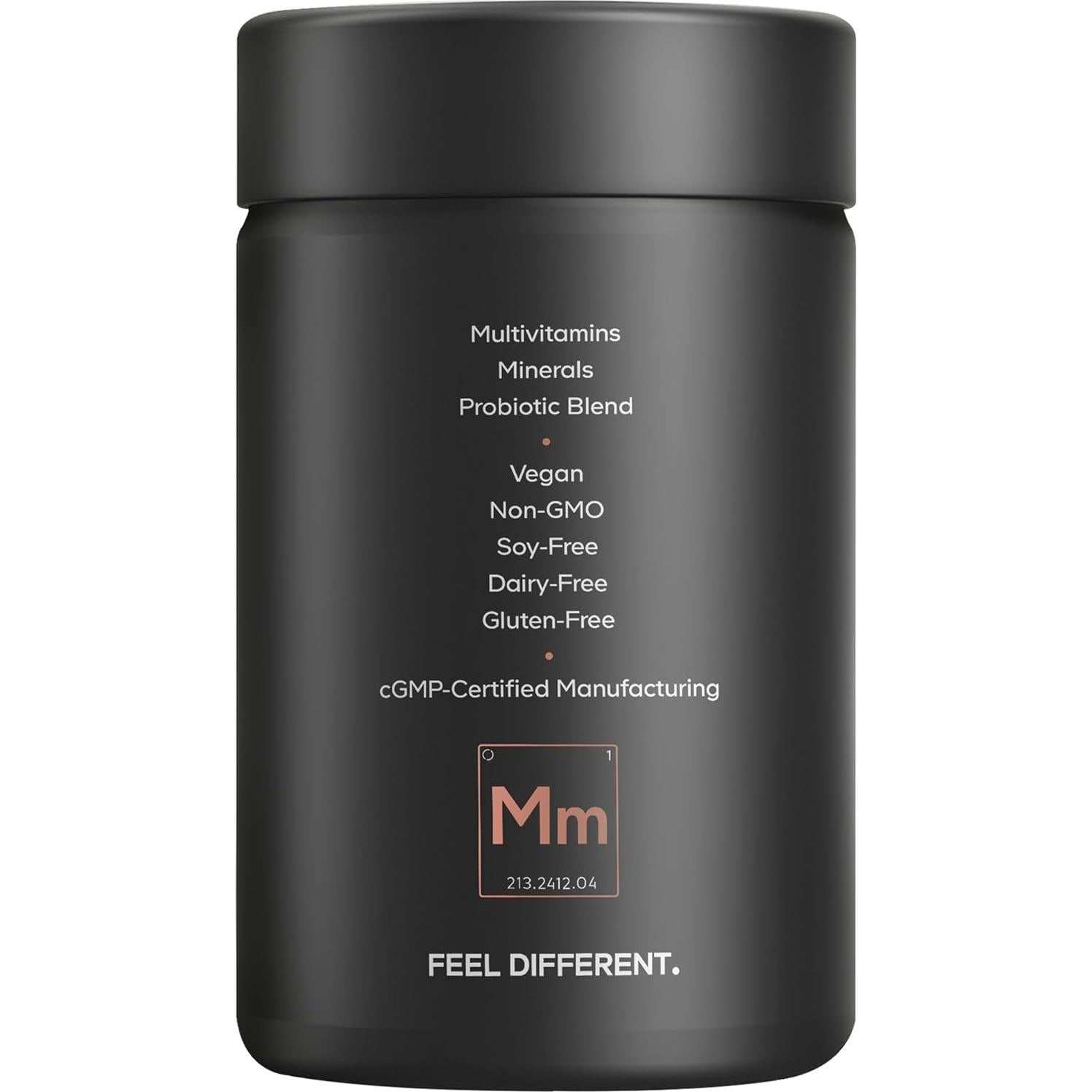 Multivitamina para Hombres Codeage - 30 Cápsulas Veganas con Probioticos