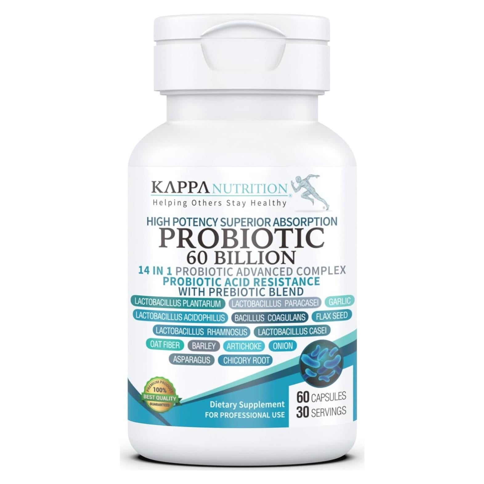 Probiotico Kappa Nutrition 60 Mil Millones CFU 14 en 1 60 Capsulas