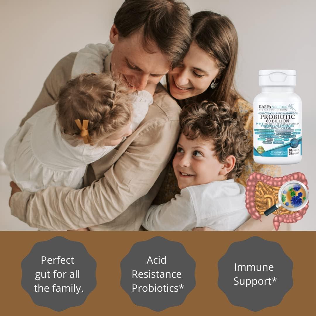 Probiotico Kappa Nutrition 60 Mil Millones CFU 14 en 1 60 Capsulas