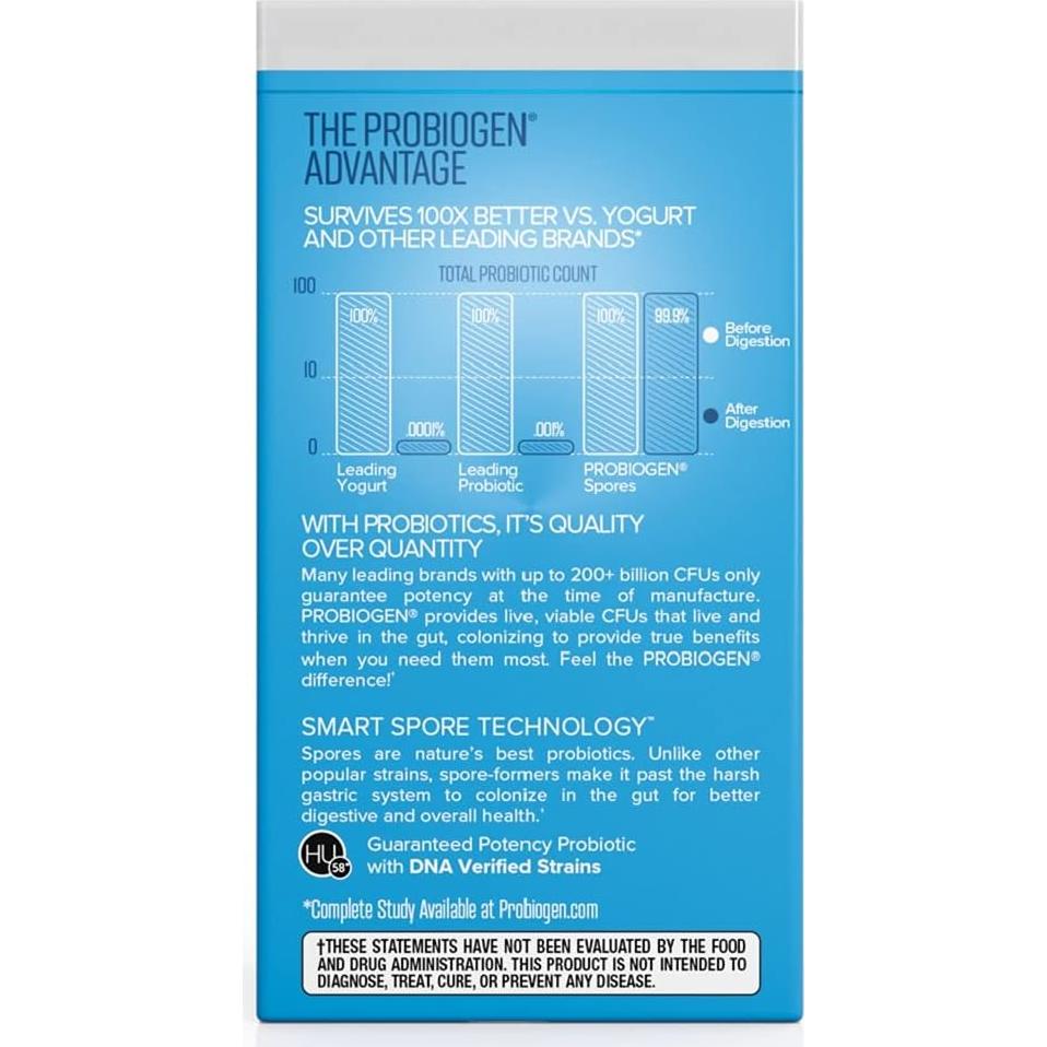 Probiogen Probiotico Vitalidad Masculina 30 Cápsulas 100X Supervivencia