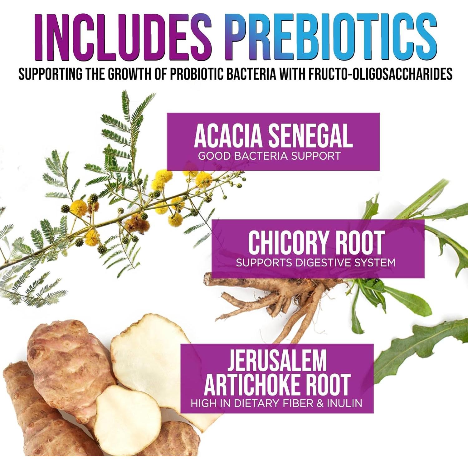 Probióticos 60 Mil Millones CFU Nature's Nutrition - 10 Cepas