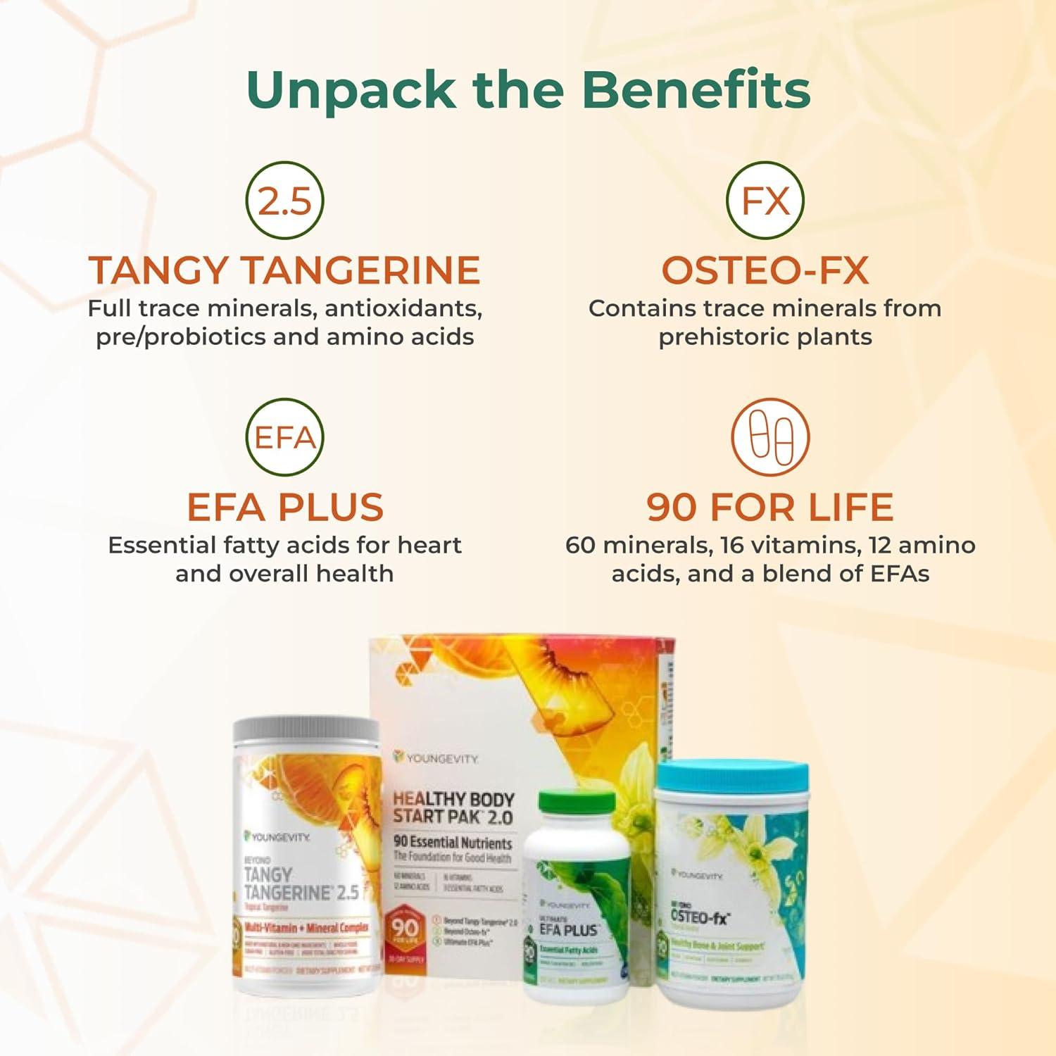 Paquete de Inicio Saludable 2.5 Youngevity | 60+ Minerales y Vitaminas