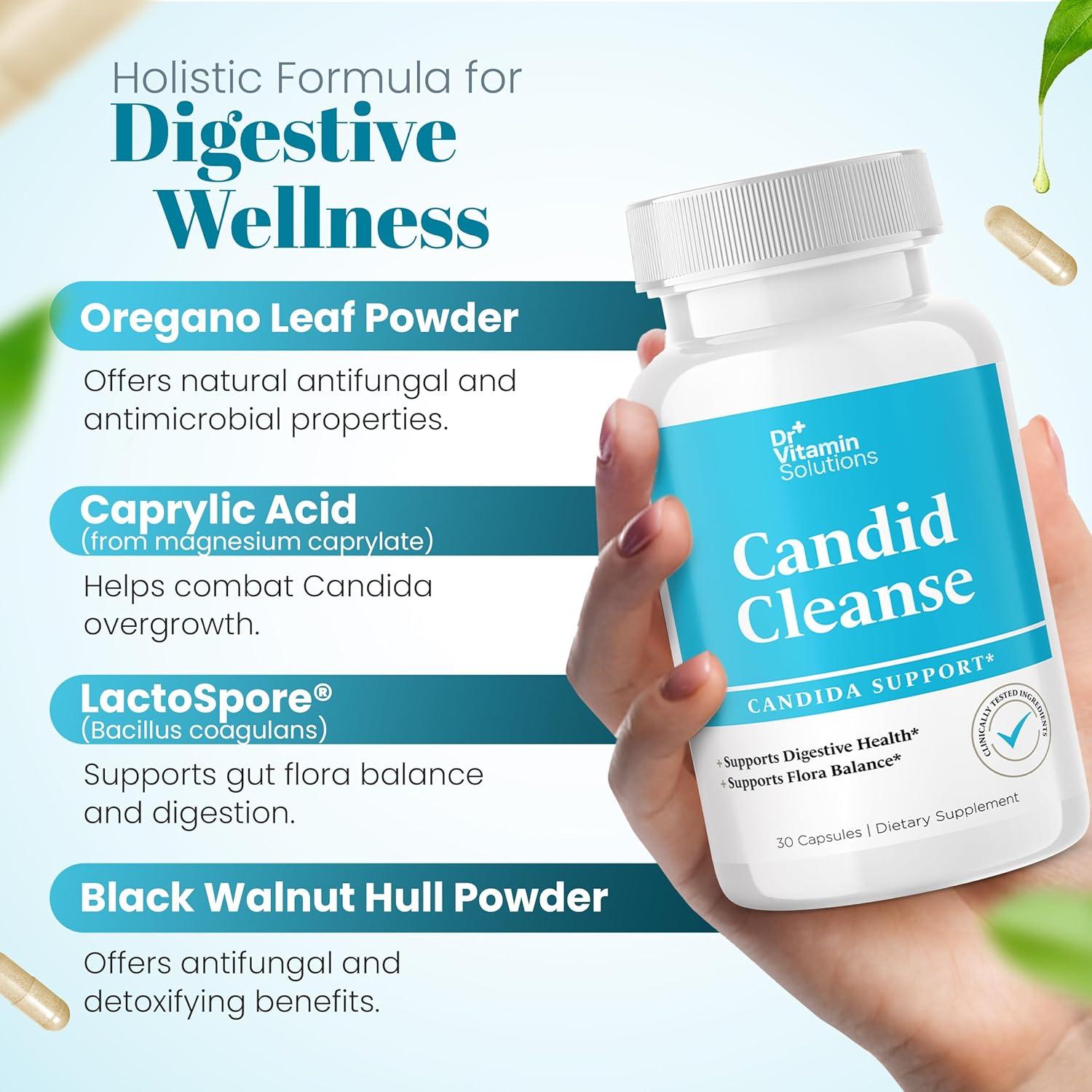 Suplemento Candid Cleanse Dr. Vitamin 30 Cápsulas Salud Digestiva