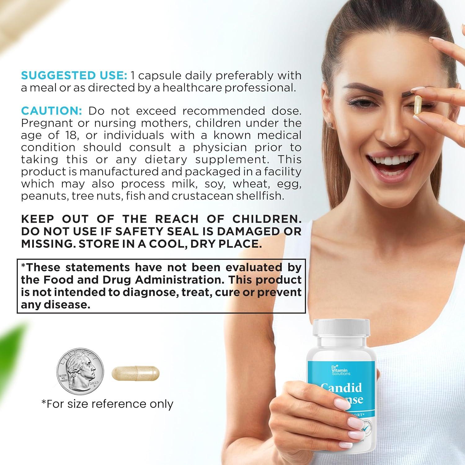 Suplemento Candid Cleanse Dr. Vitamin 30 Cápsulas Salud Digestiva