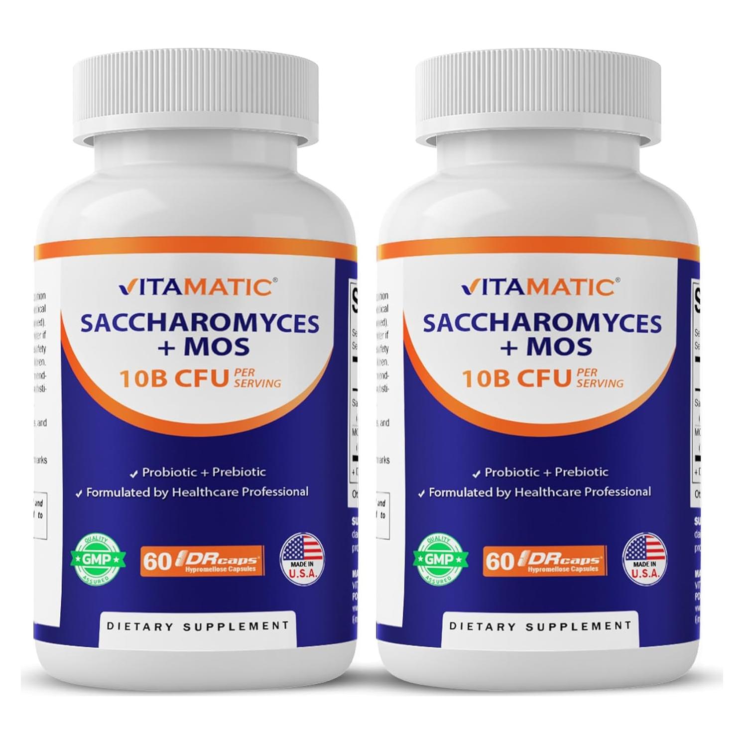 Vitamatic Probiotico Saccharomyces Boulardii 300 mg 60 Cápsulas