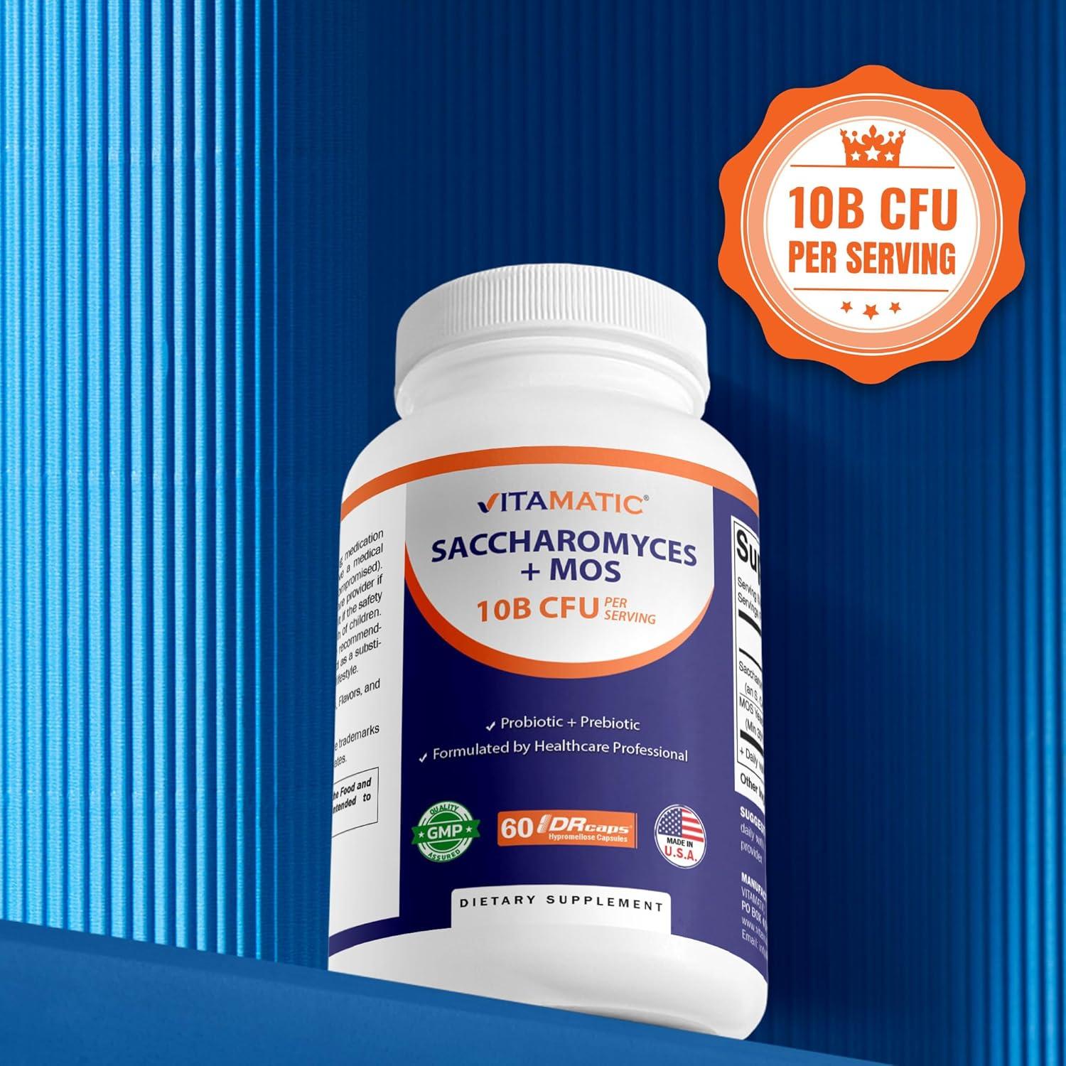 Vitamatic Probiotico Saccharomyces Boulardii 300 mg 60 Cápsulas