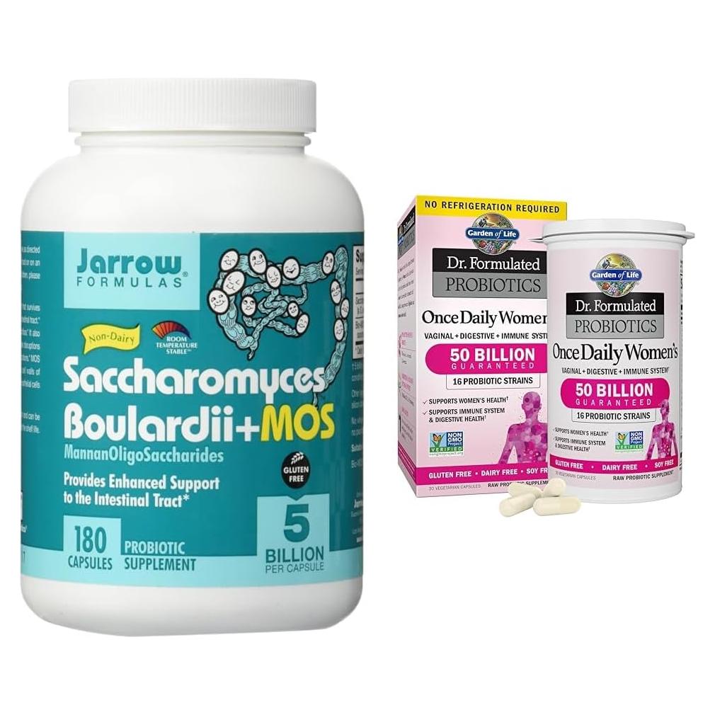 Paquete de Probióticos Jarrow Formulas y Dr. Formulated 30 Cápsulas