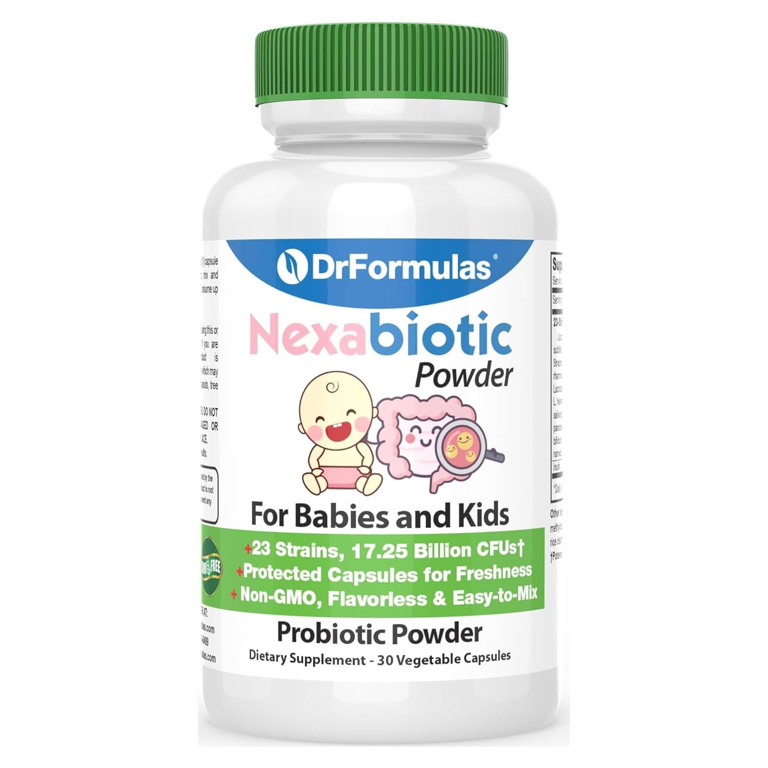 Polvo Probiotico DrFormulas Nexabiotic para Bebes 30 Porciones