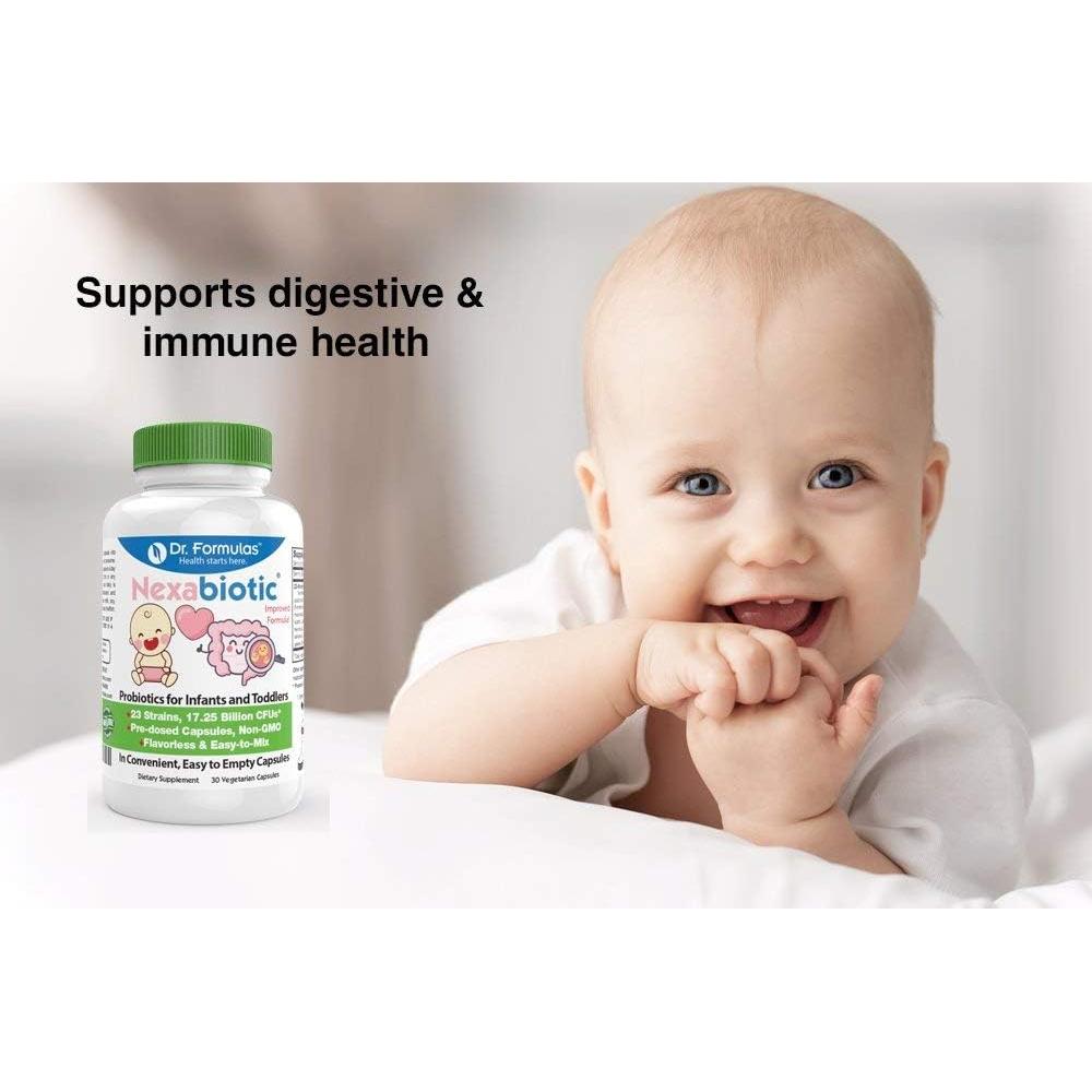 Polvo Probiotico DrFormulas Nexabiotic para Bebes 30 Porciones