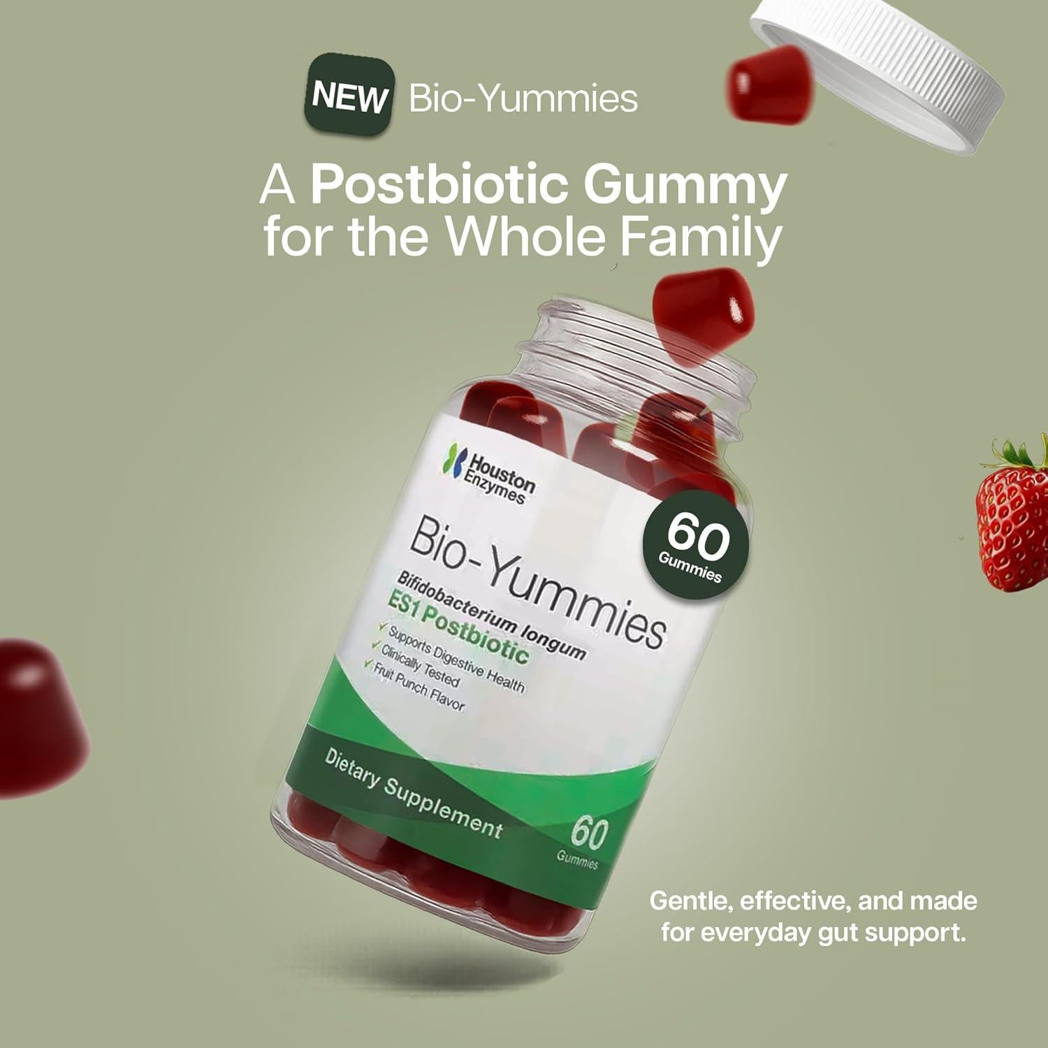 Suplemento Digestivo BioYummies Houston Enzymes 60 Gominolas