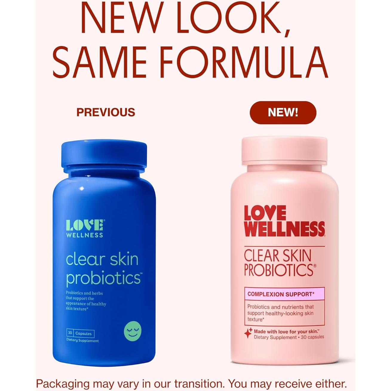 Probioticos Piel Clara Love Wellness 30 Cápsulas - Acné y Poros