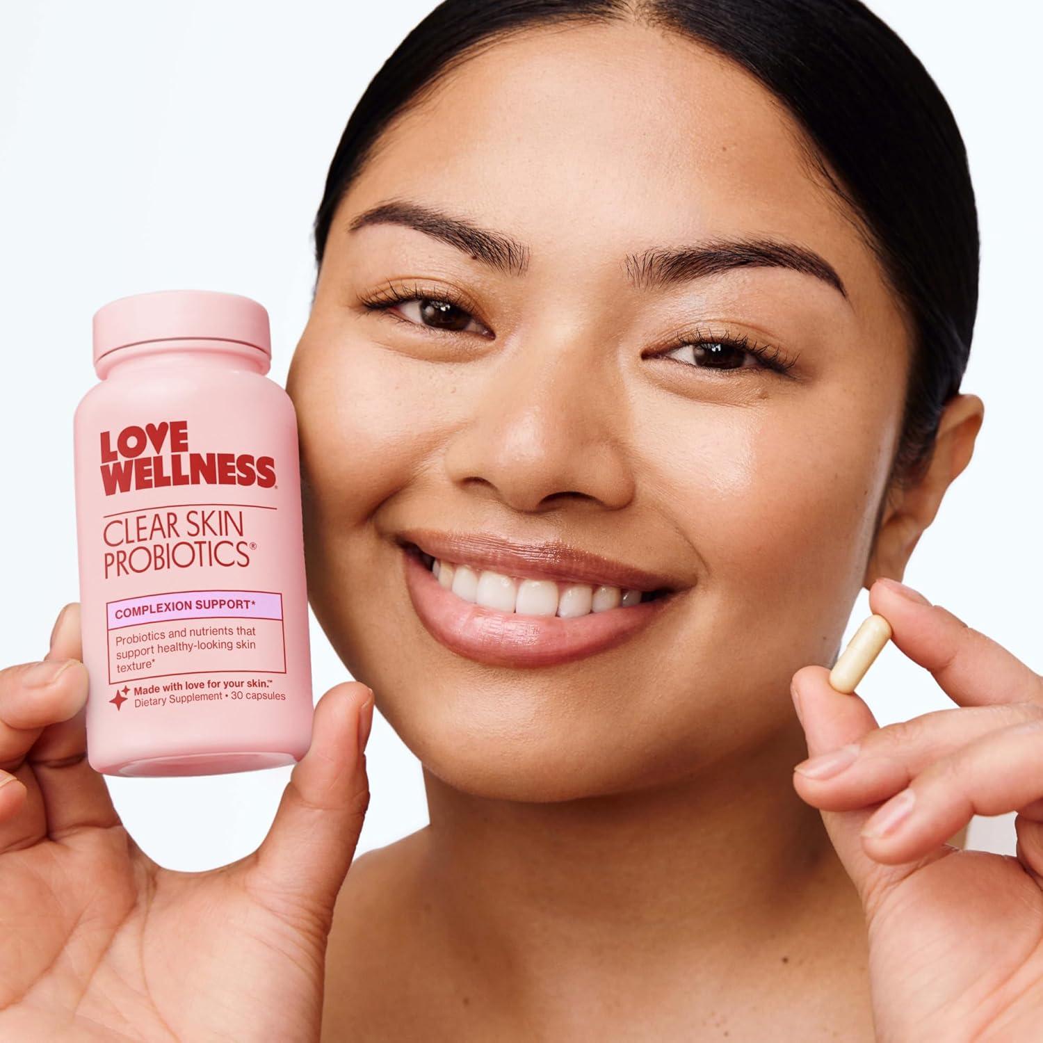 Probioticos Piel Clara Love Wellness 30 Cápsulas - Acné y Poros
